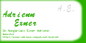 adrienn exner business card